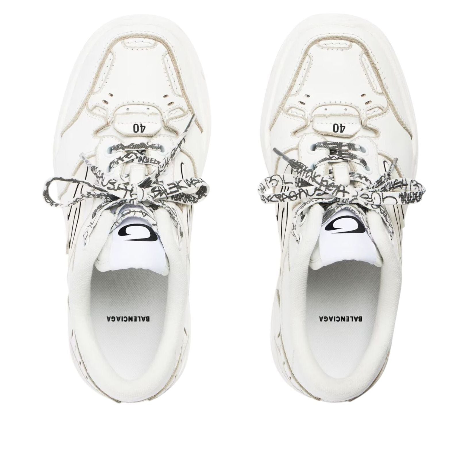 (WMNS) Balenciaga Hamptons Worn-out 'White' 841763WCURS9000