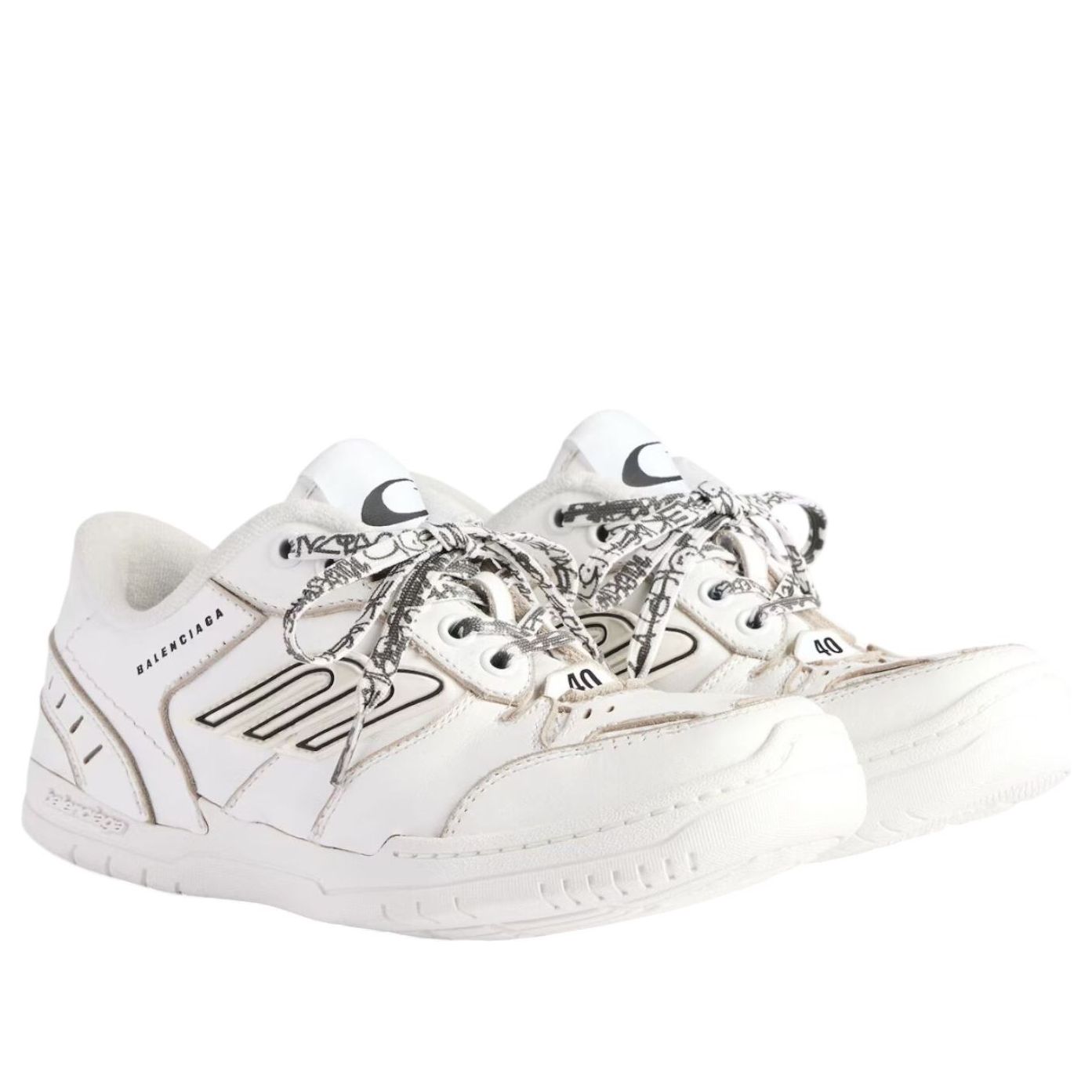 (WMNS) Balenciaga Hamptons Worn-out 'White' 841763WCURS9000