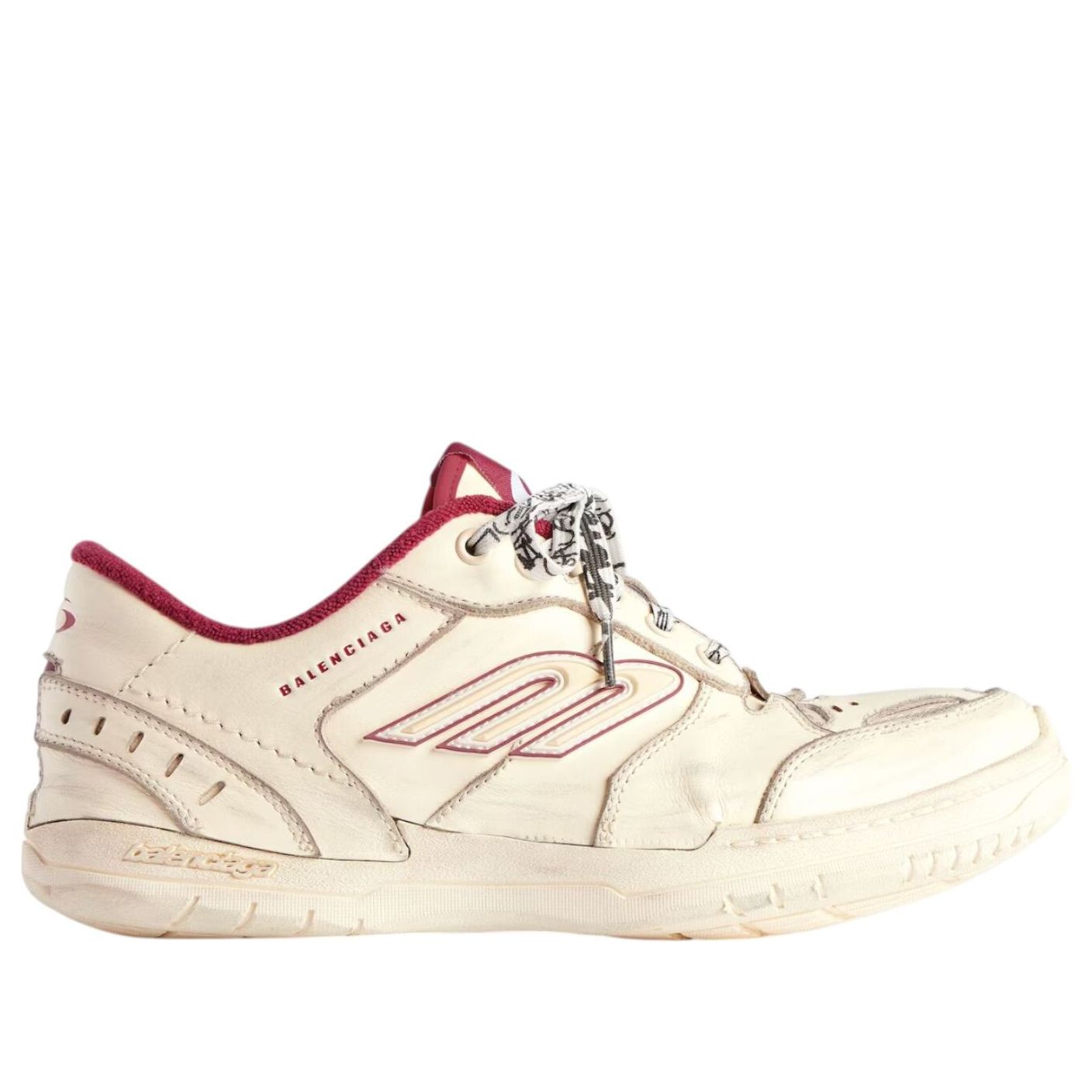 Balenciaga Hamptons Worn-out 'Off White Red' 841765WCURS9960