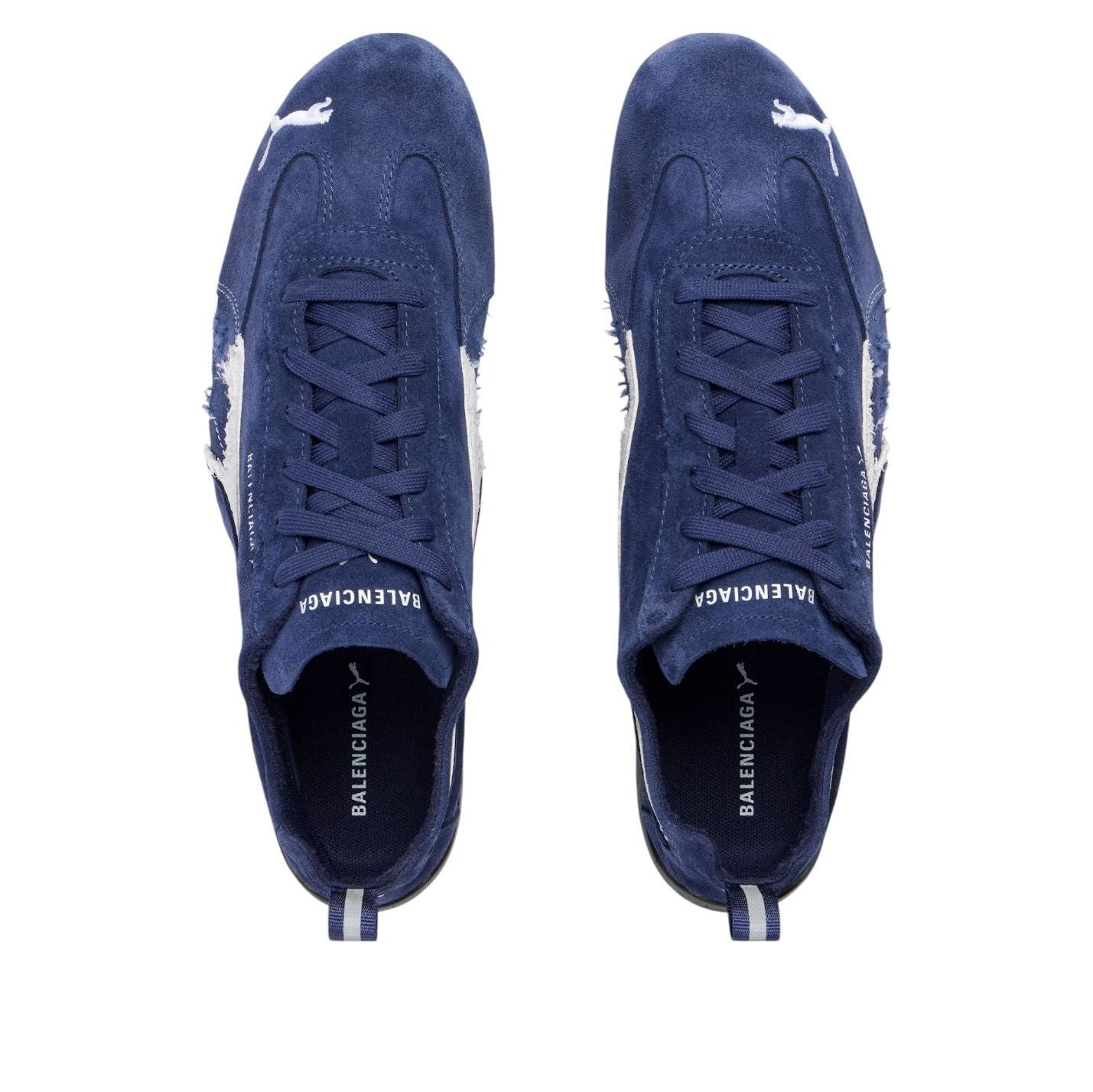 Balenciaga x Puma Speedcat Suede 'Distressed Navy White' 847146WSDSD4191