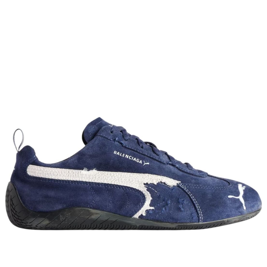 Balenciaga x Puma Speedcat Suede 'Distressed Navy White' 847146WSDSD4191