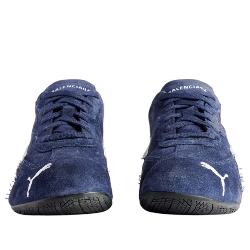 Balenciaga x Puma Speedcat Suede 'Distressed Navy White' 847146WSDSD4191