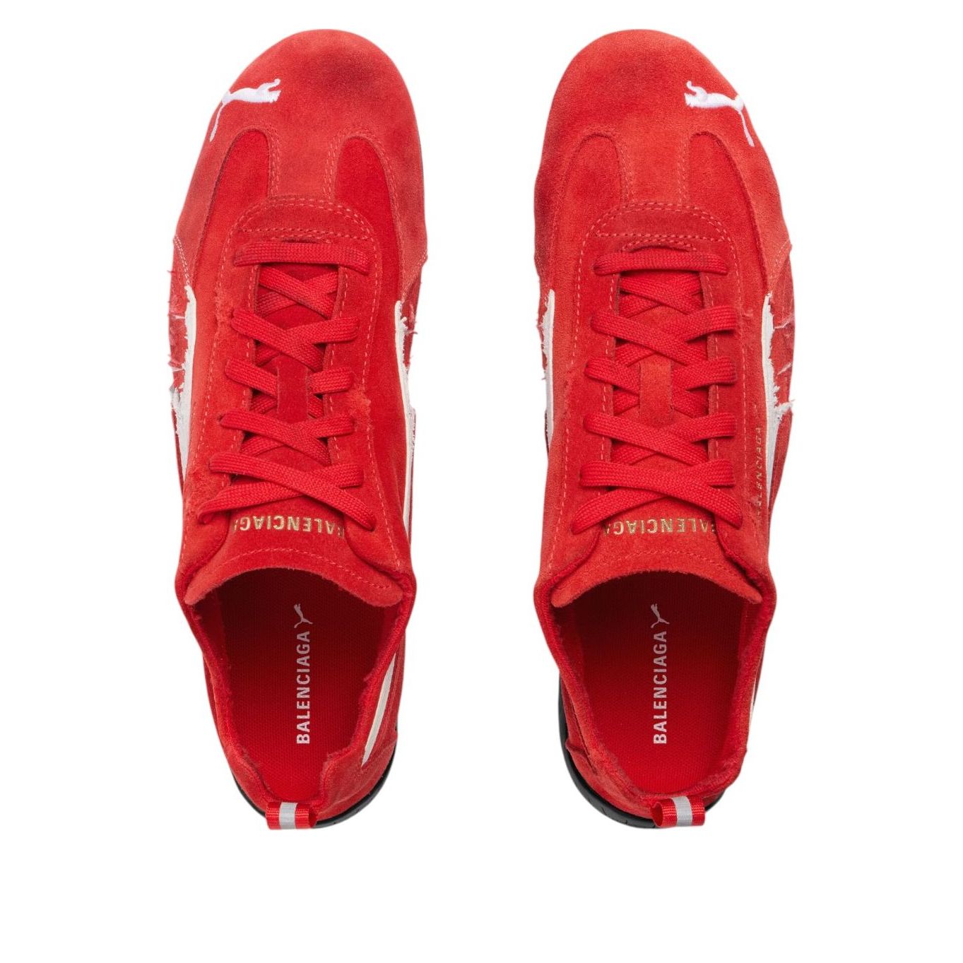 Balenciaga x Puma Speedcat Suede 'Distressed Red White' 847146WSDSD6910