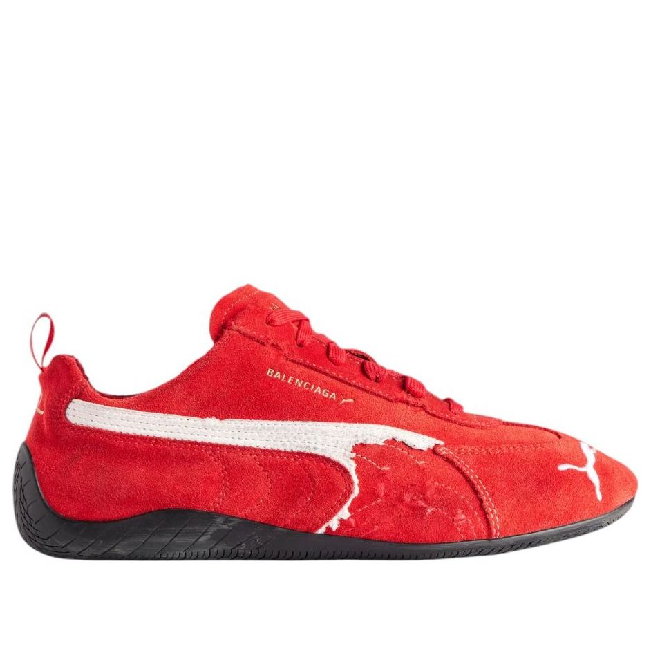 Balenciaga x Puma Speedcat Suede 'Distressed Red White' 847146WSDSD6910