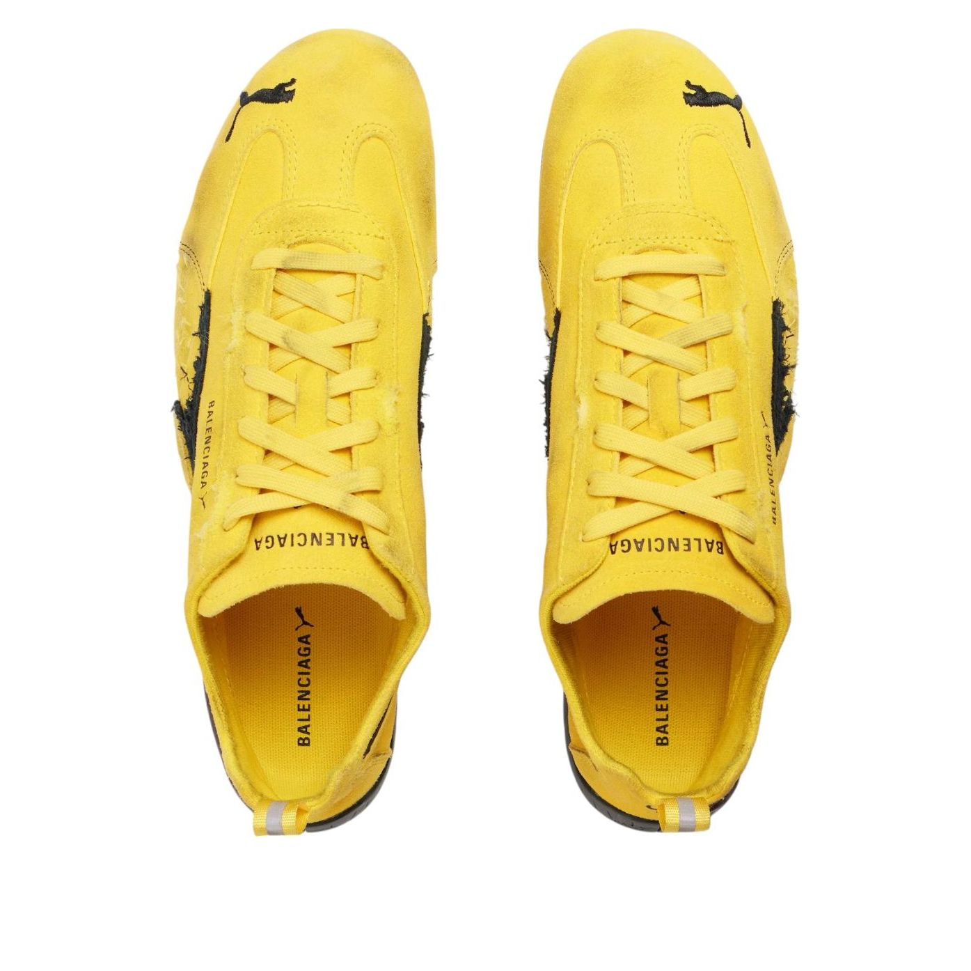 Balenciaga x Puma Speedcat Suede 'Distressed Yellow Black' 847146WSDSD7010