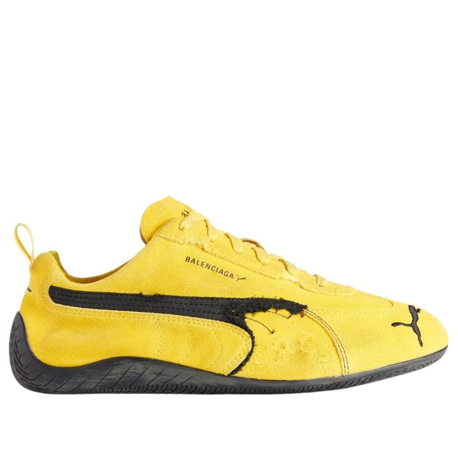 Balenciaga x Puma Speedcat Suede 'Distressed Yellow Black' 847146WSDSD7010