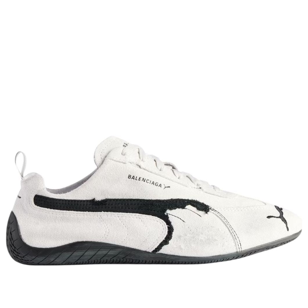 Balenciaga x Puma Speedcat Suede 'Distressed White Black' 847146WSDSD9010