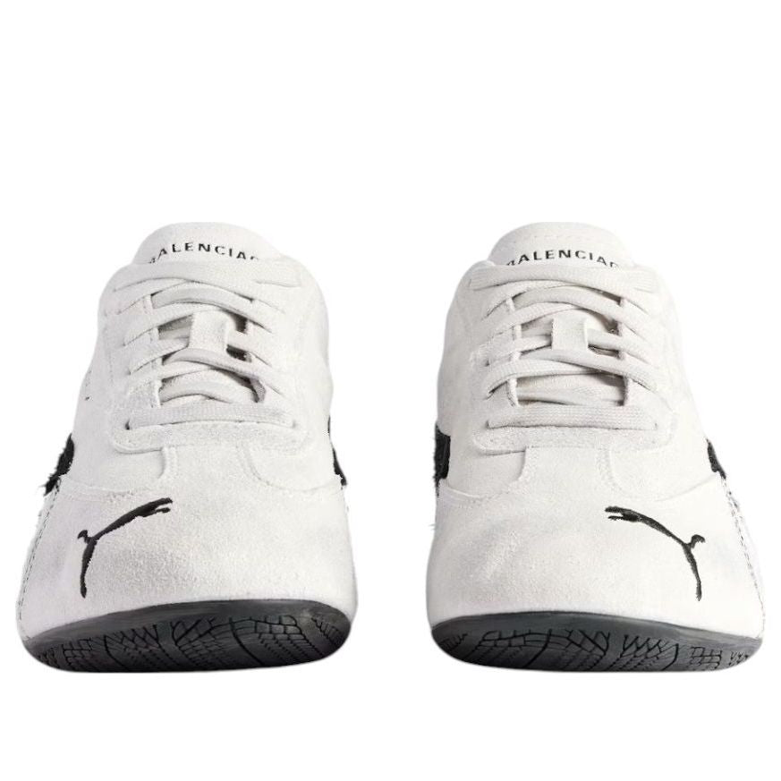 Balenciaga x Puma Speedcat Suede 'Distressed White Black' 847146WSDSD9010