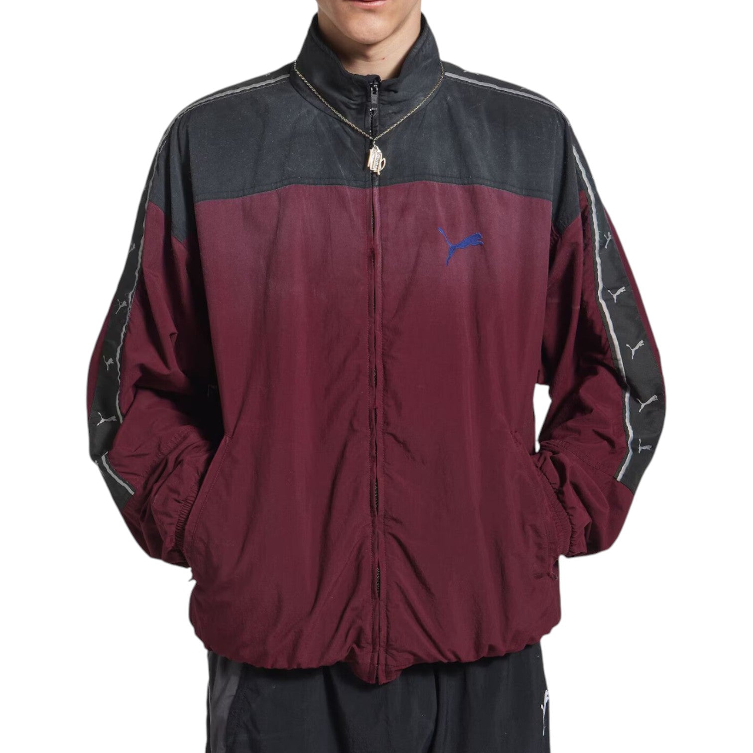 Balenciaga x Puma Tracksuit Jacket 'Burgundy' 850838TTO046164
