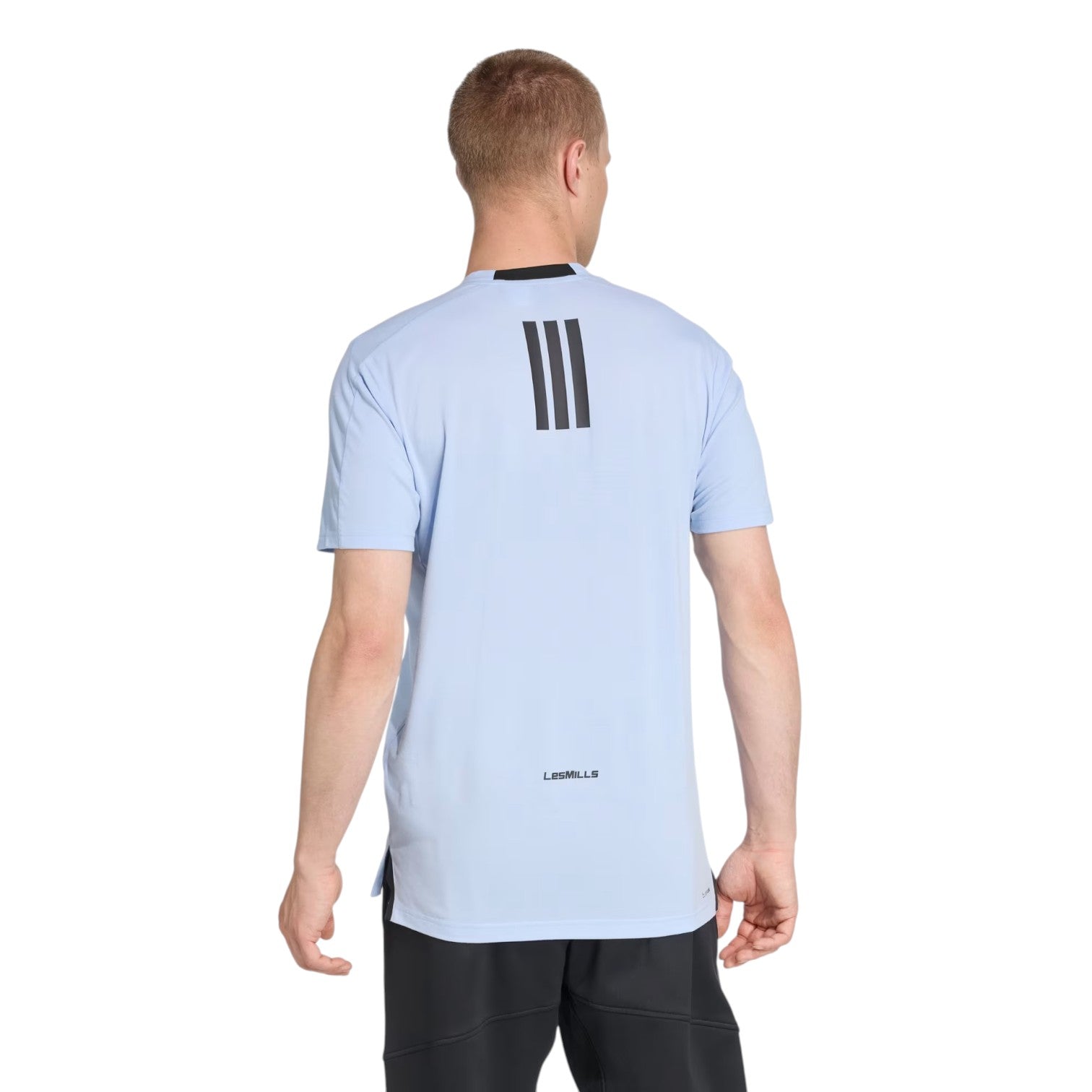 adidas x Les Mills Graphic Short Sleeve T-Shirt 'Glow Blue' KD4346