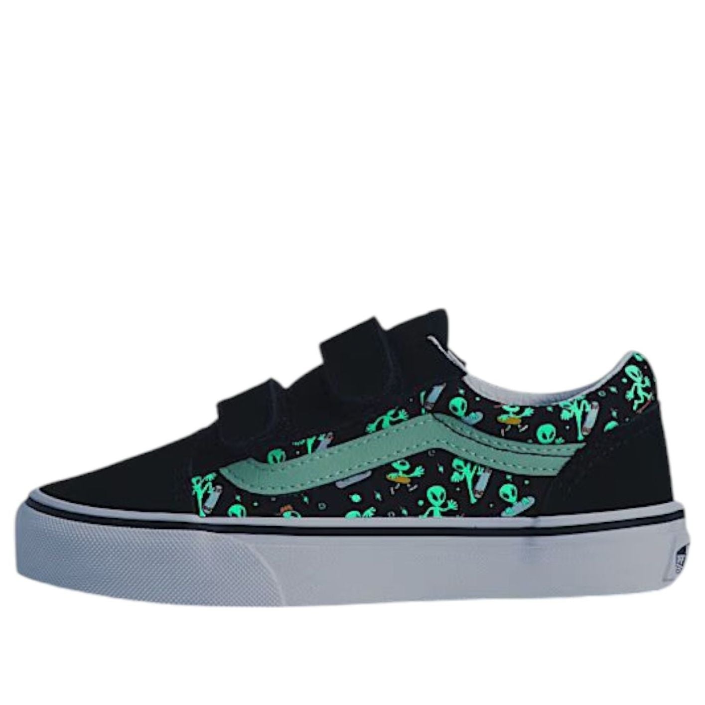 (PS) Vans Old Skool V 'Black Green' VN000CYAYJ7