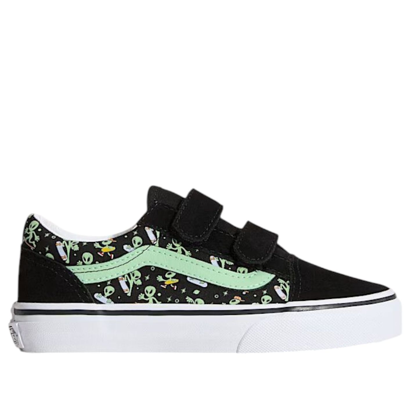 (PS) Vans Old Skool V 'Black Green' VN000CYAYJ7