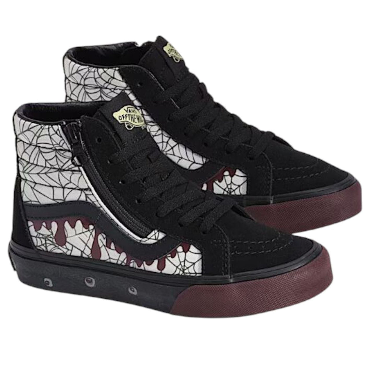 (PS) Vans Sk8-Hi Side Zip Halloween 'In the Shadows Black Port Red' VN000CZ0BML