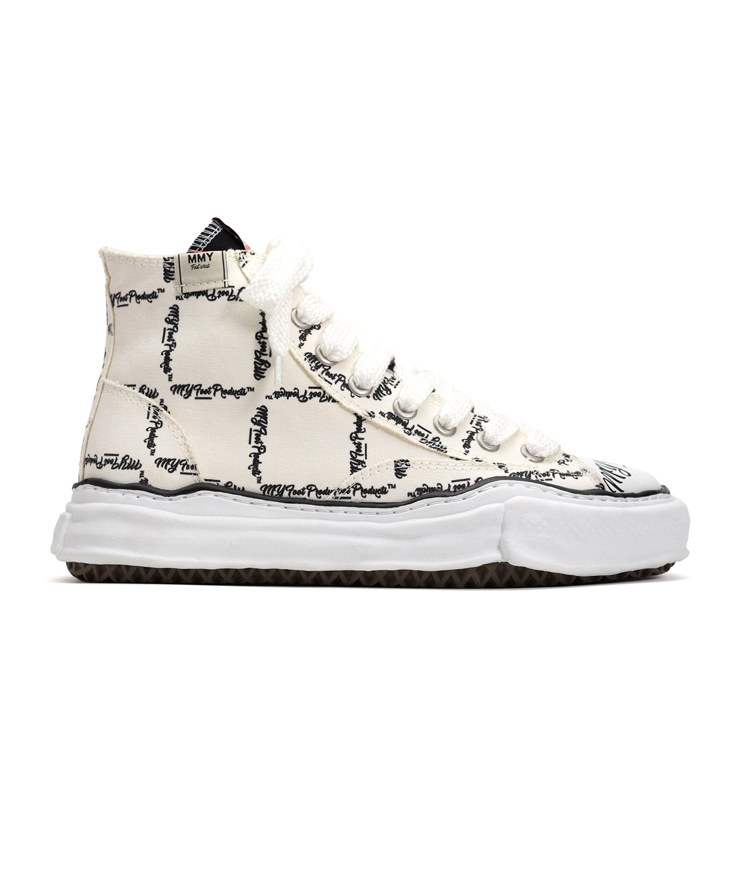 Maison MIHARA YASUHIRO PETERSON OG Sole MY Printed High-top Sneaker 'White' M04FW701-WHT