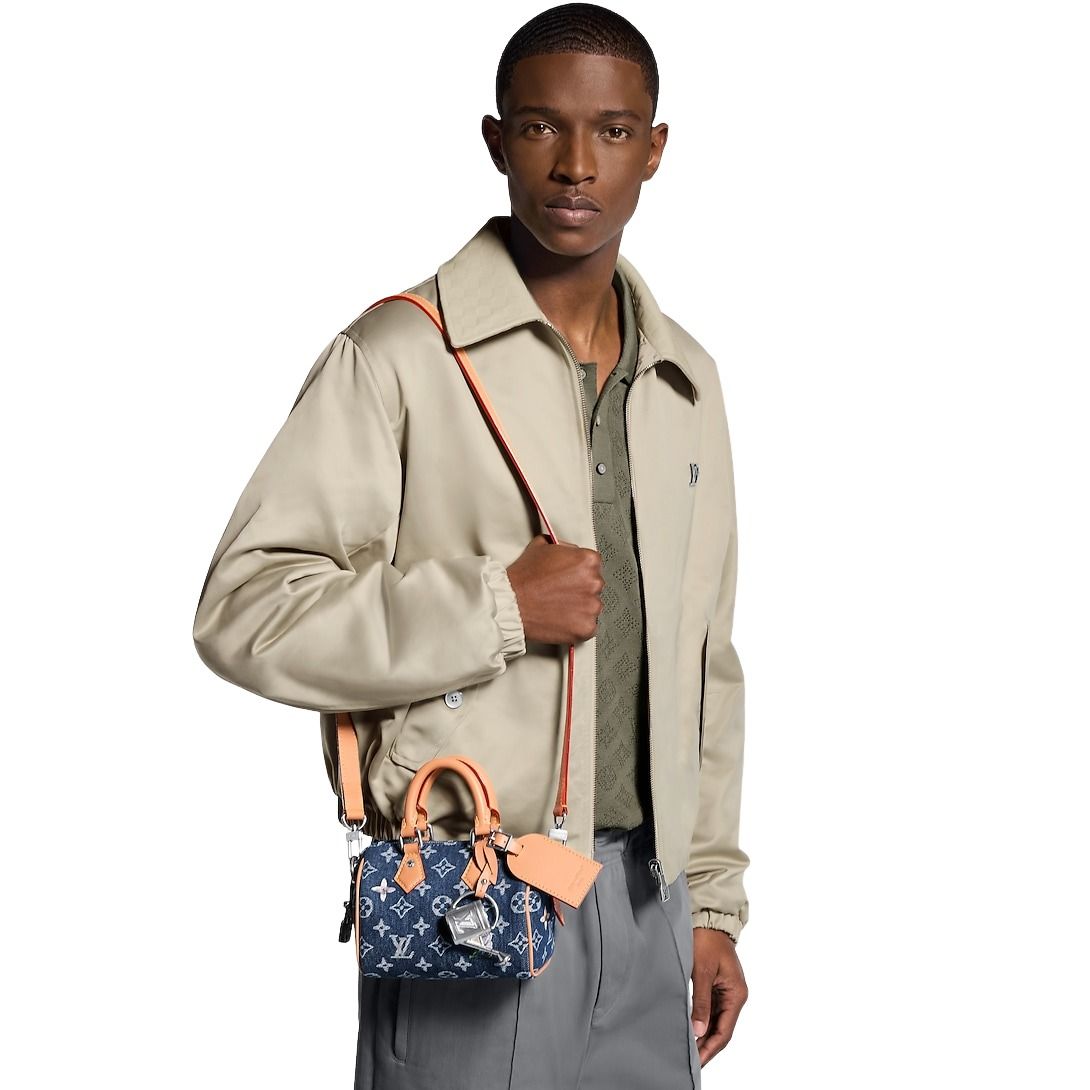 LOUIS VUITTON Speedy 18 Bandoulière 'Blue' M27557