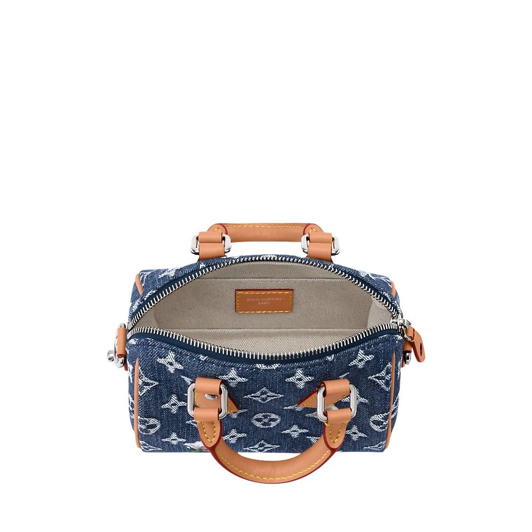 LOUIS VUITTON Speedy 18 Bandoulière 'Blue' M27557