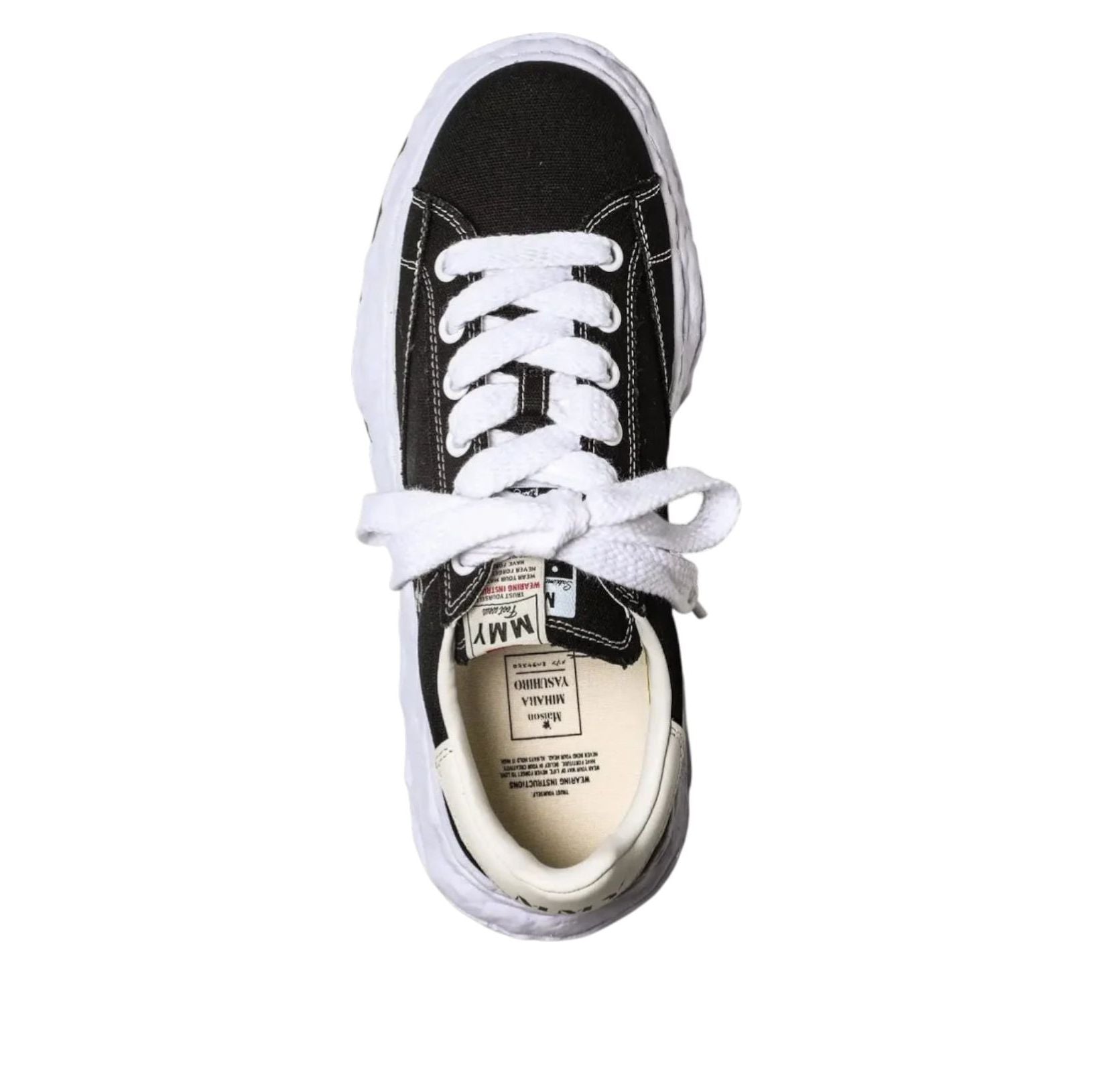 Maison MIHARA YASUHIRO Charles OG Sole Canvas Low 'Black' A12FW703-BLK