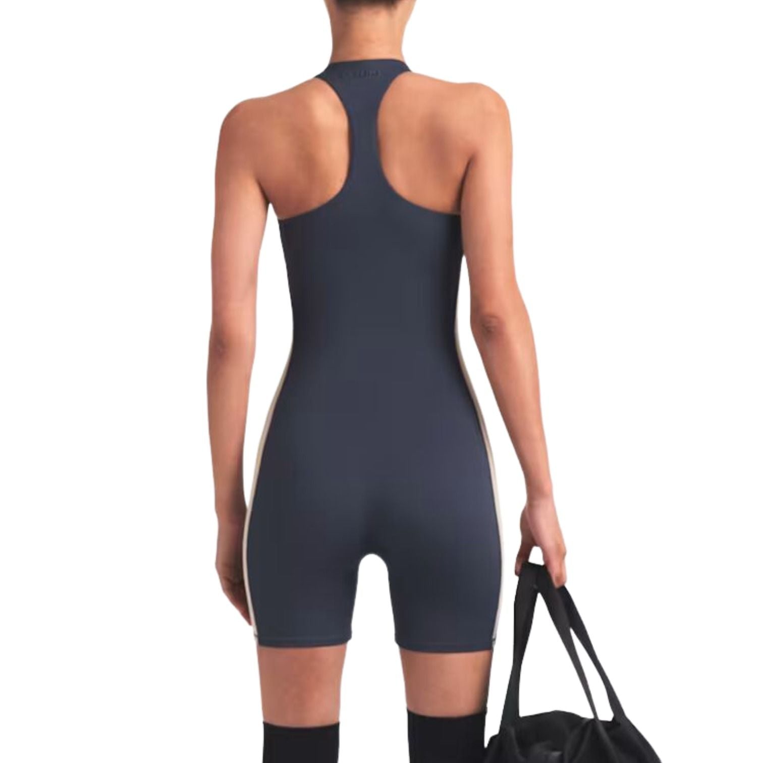 (WMNS) Nike x SKIMS Matte Shine Mix T-Back One-Piece 'Deep Royal Stone' OSONS10092W-DEO