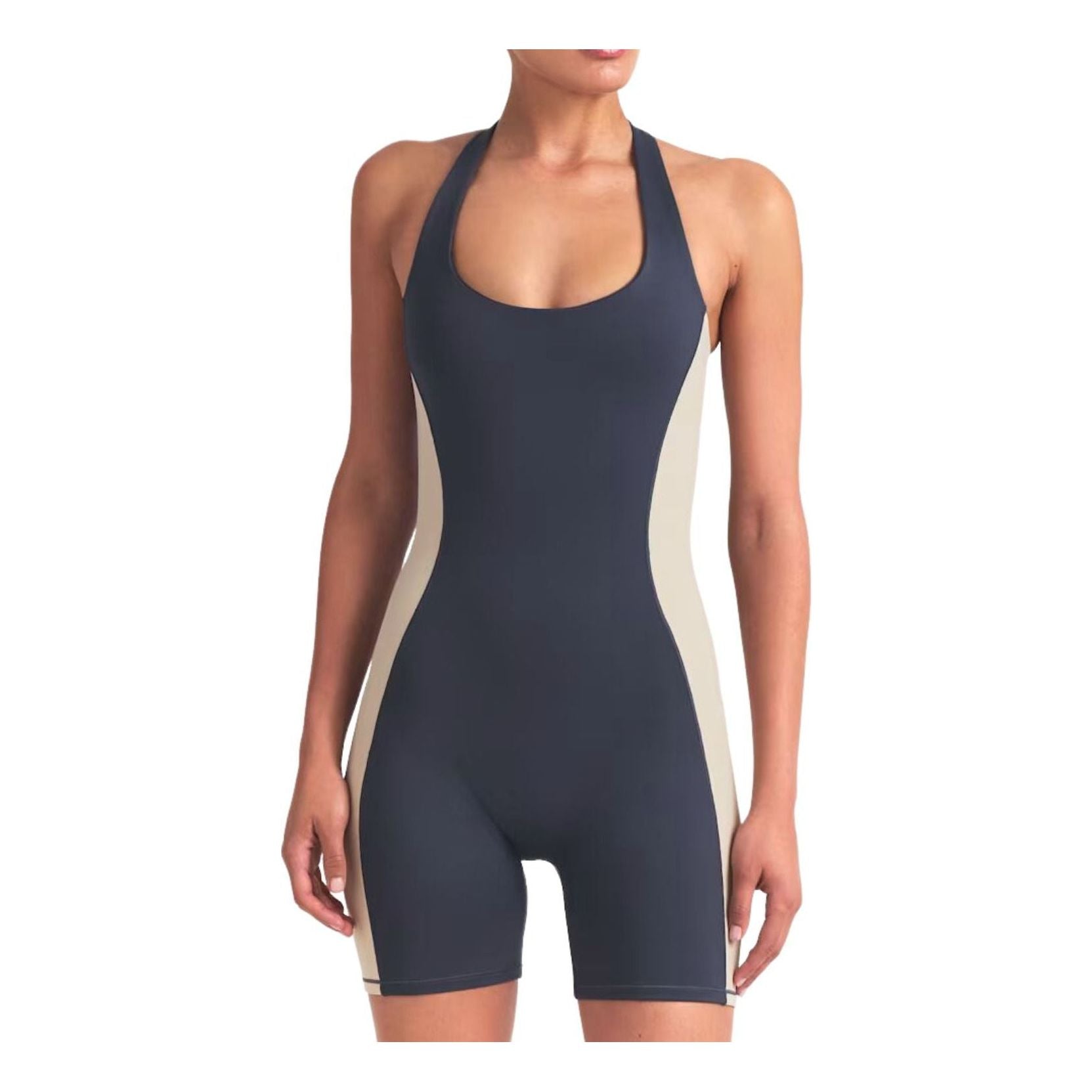 (WMNS) Nike x SKIMS Matte Shine Mix T-Back One-Piece 'Deep Royal Stone' OSONS10092W-DEO