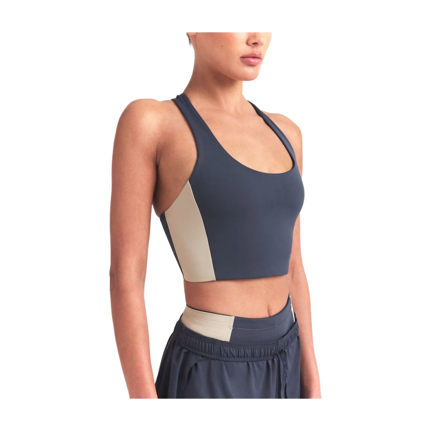 (WMNS) Nike x SKIMS Matte Shine Mix T-Back Bra 'Deep Royal Stone' BABRA9708W-DEO