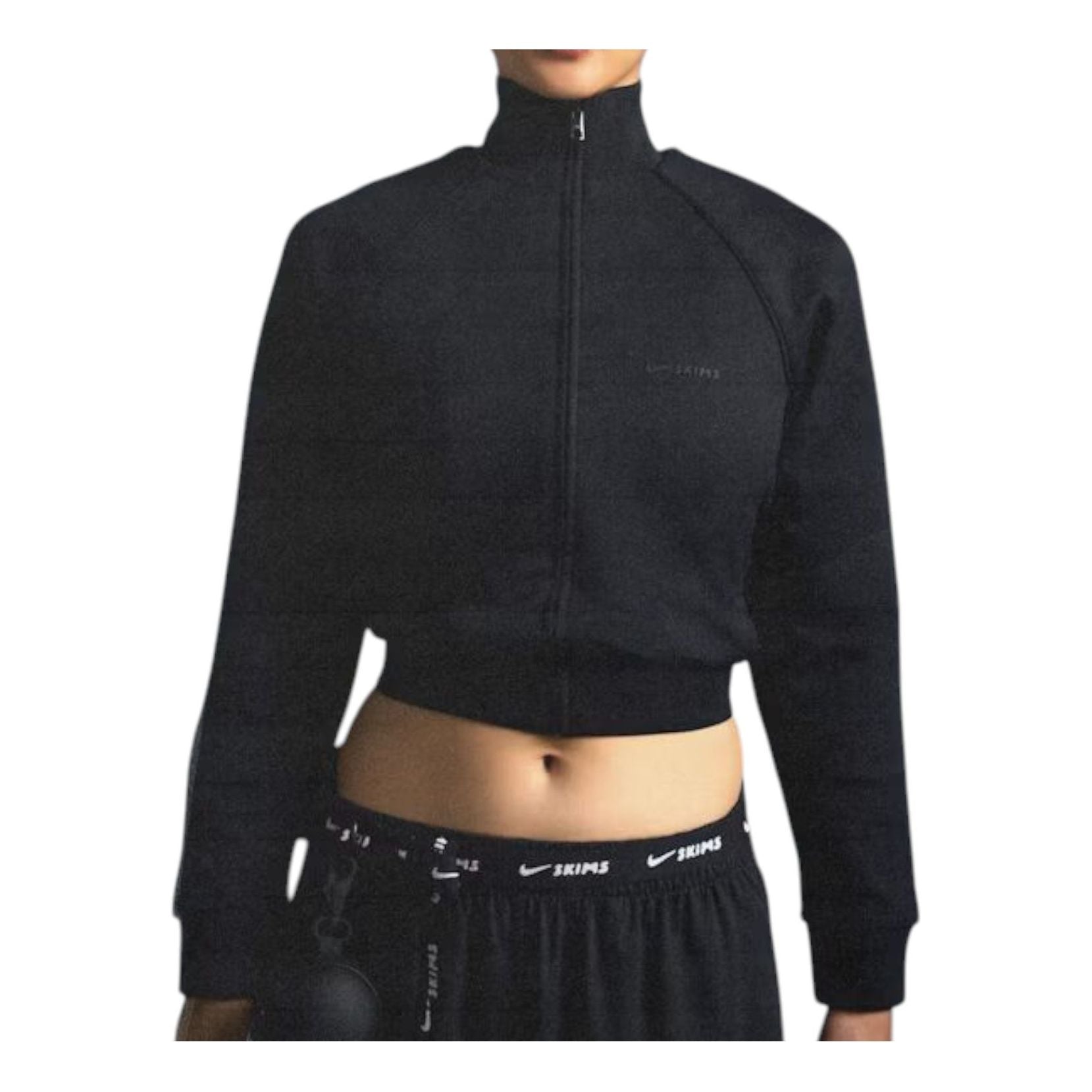 (WMNS) Nike x SKIMS Matte Tricot Track Jacket 'Obsidian' TPZUP3534-OBD