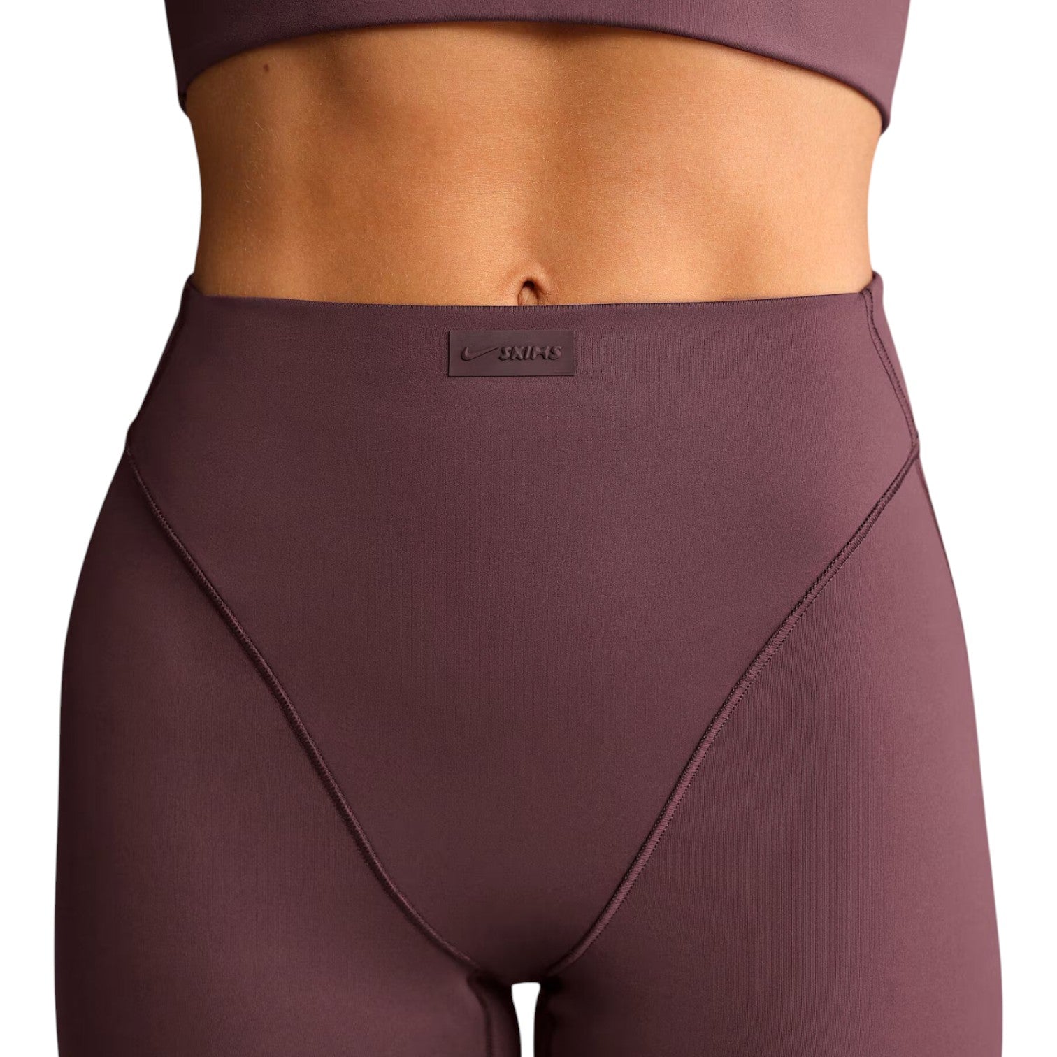 (WMNS) Nike x SKIMS Matte High-Waisted V-Line 26" Leggings 'Currant' BOLEG7008W-CUR