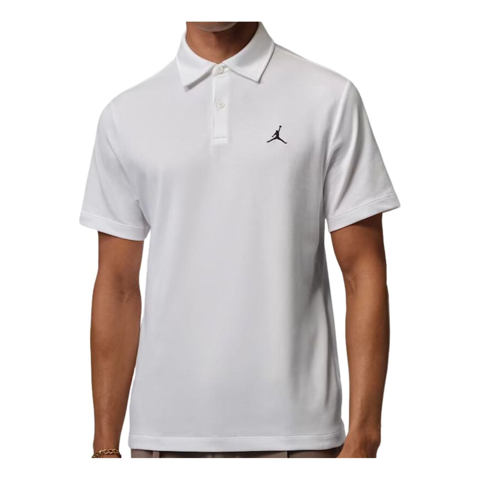 Jordan Sports Dri-FIT Polo 'White Black' HQ8688-100