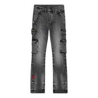 Ksubi x 999 Juice Wrld Cargo Jeans 'Washed Black' MJW23DJ001