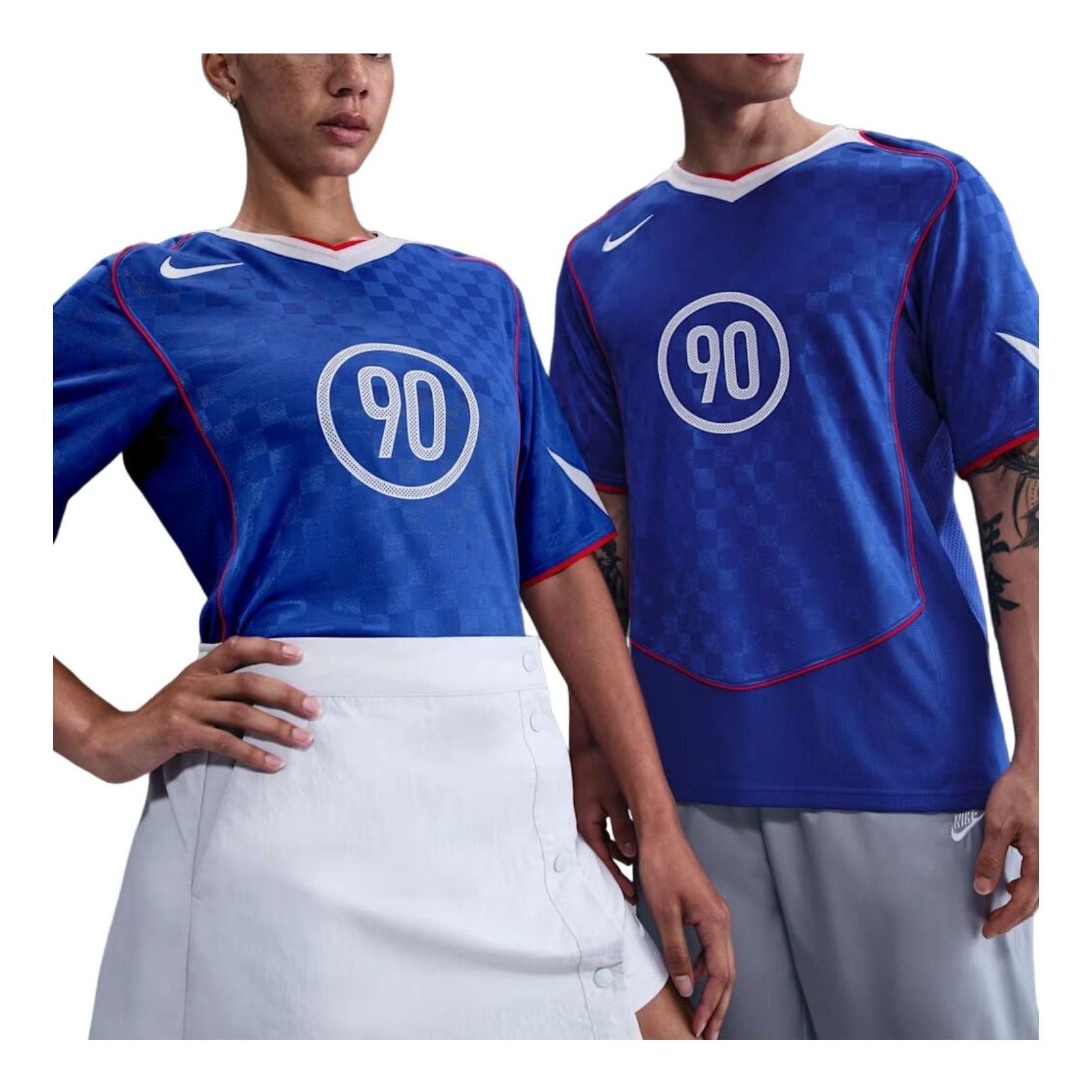 Nike Total 90 Dri-FIT Short-Sleeve Jersey 'Game Royal White' IB4212-480