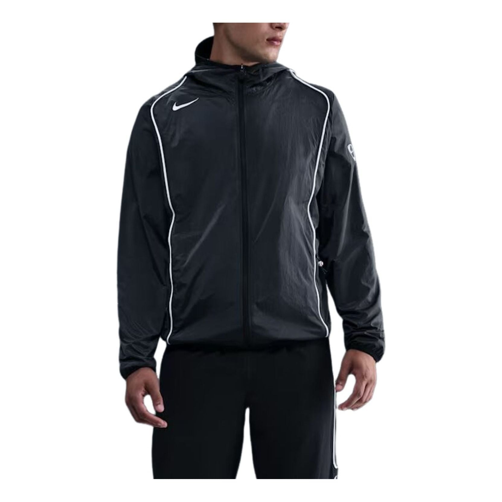Nike Total 90 Repel Soccer Full-Zip Jacket 'Black LT Smoke Grey Sail' HV6406-010