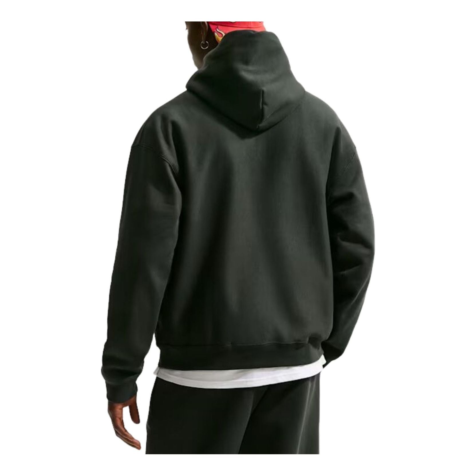 Nike Solo Swoosh Fleece Pullover Hoodie 'Black Spruce' IF1258-317
