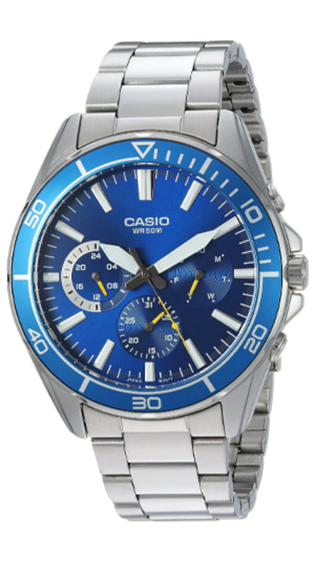 CASIO Stainless Steel Strap Silver Analog MTD320D-2AV