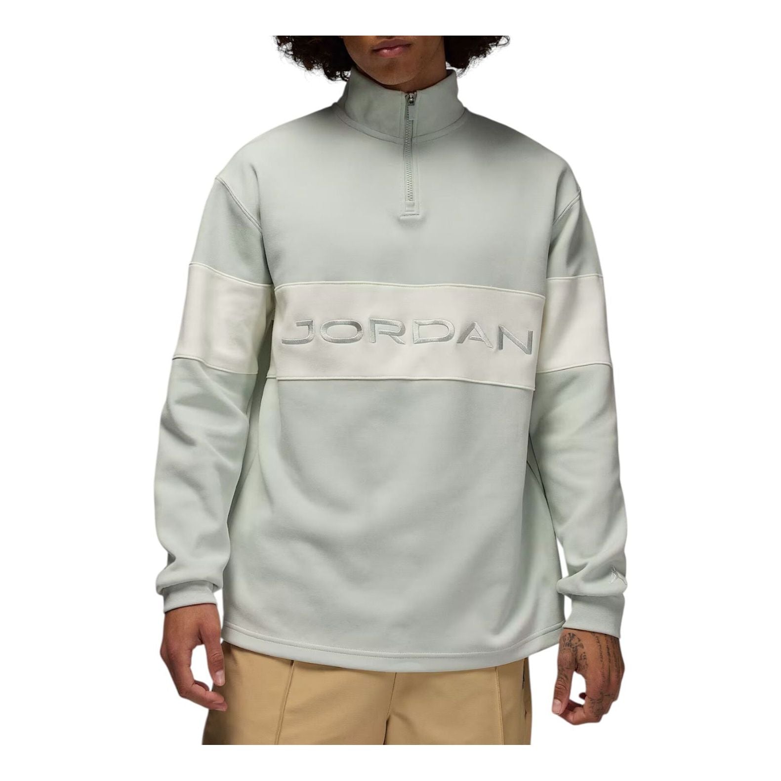 Air Jordan Sport Dri-FIT 1/4-Zip Golf Top 'Light Silver Sail' HF9919-034