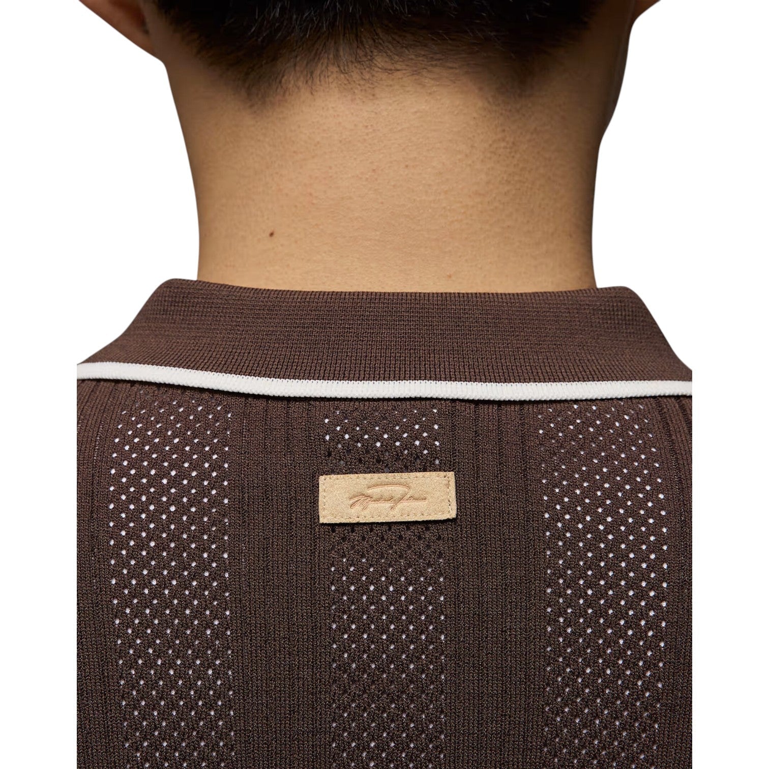 Air Jordan Sport Knit Button-Down Golf Top shirt 'Baroque Brown' HV1157-237