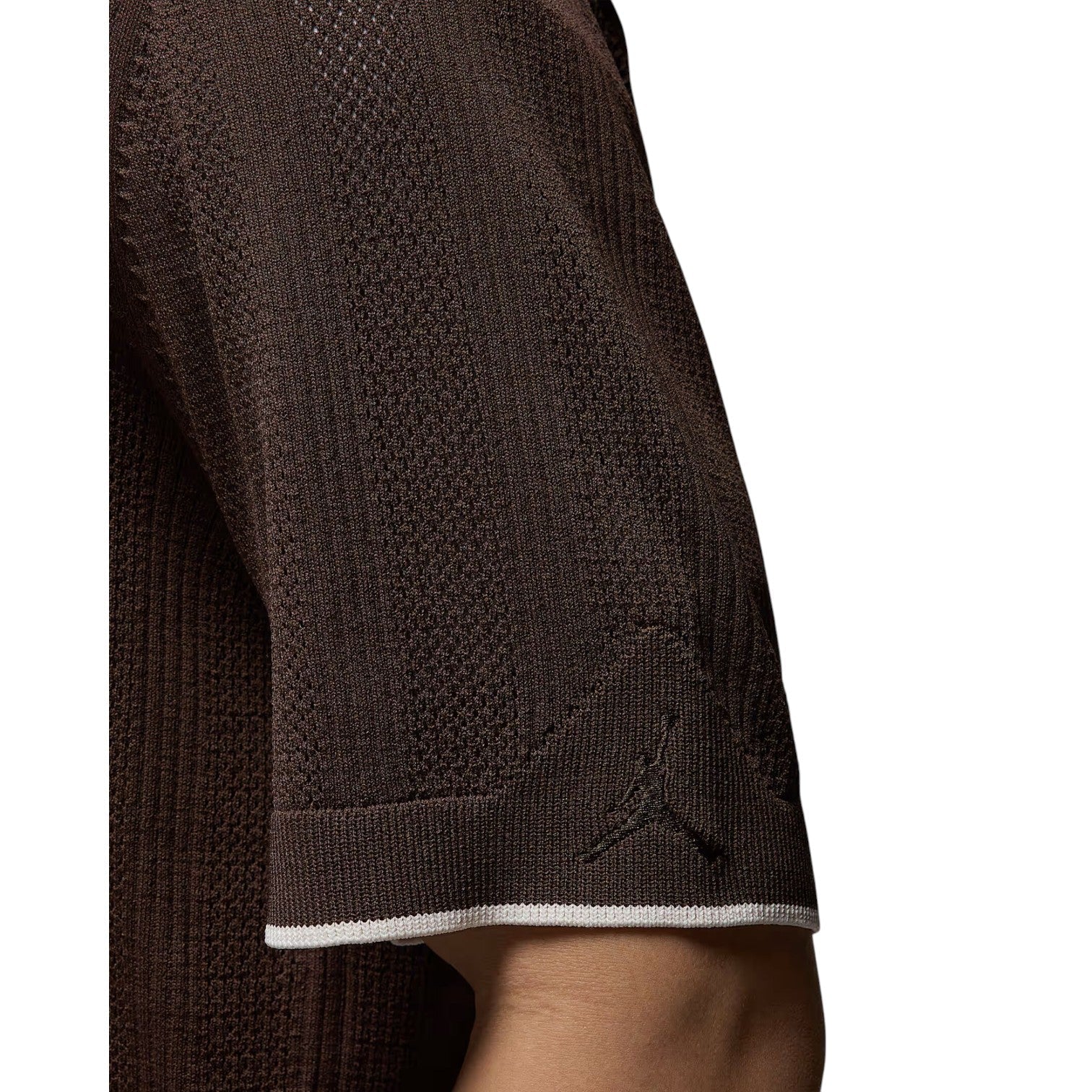 Air Jordan Sport Knit Button-Down Golf Top shirt 'Baroque Brown' HV1157-237