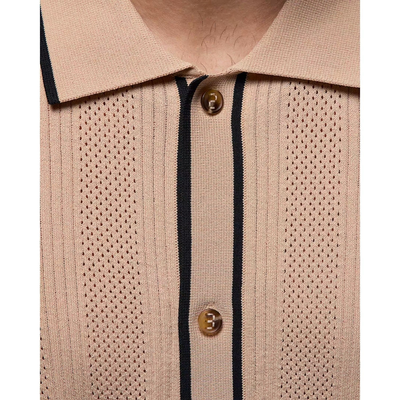 Air Jordan Sport Knit Button-Down Golf Top shirt 'Linen' HV1157-248