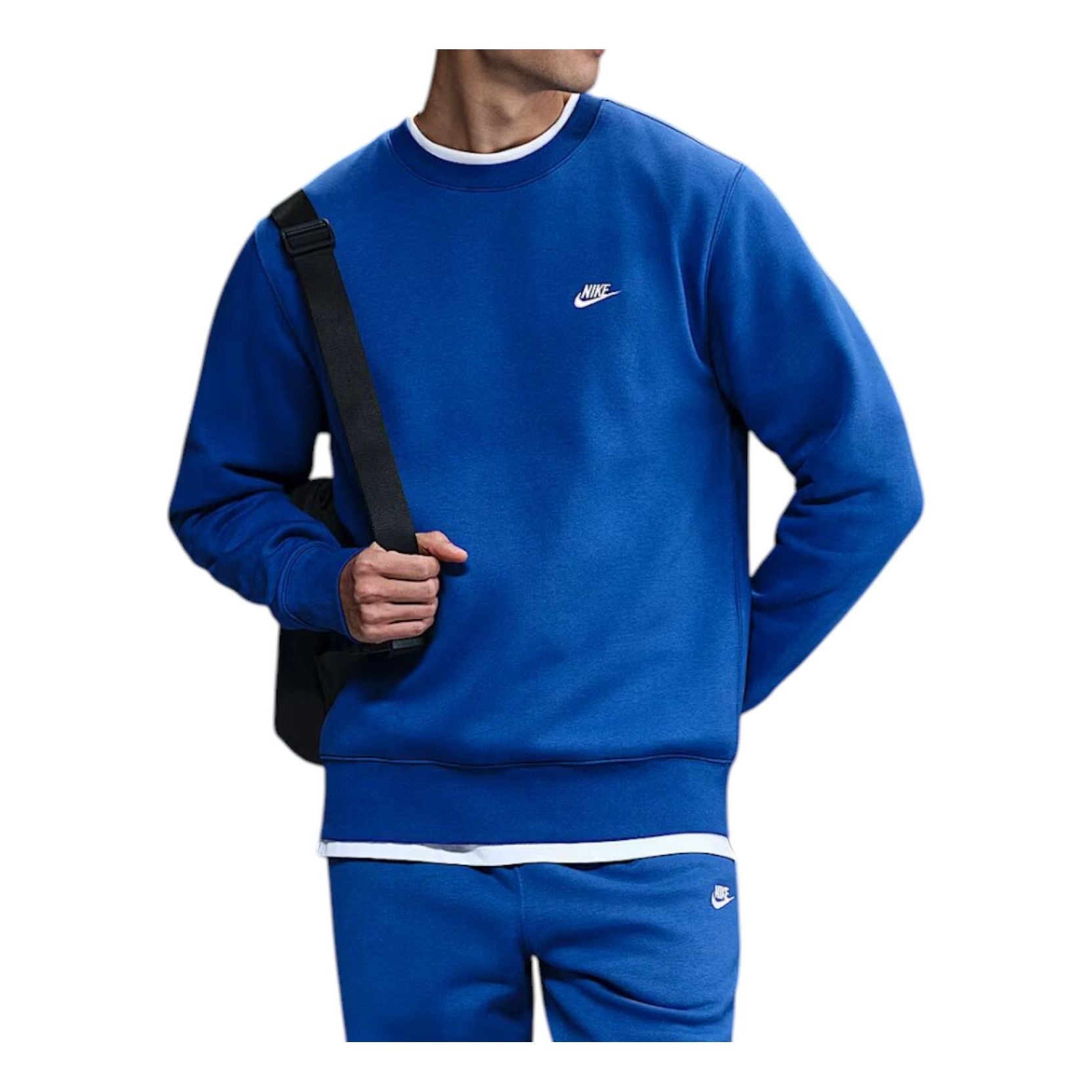 Nike Club Fleece Crew 'Game Royal White' FN3886-480
