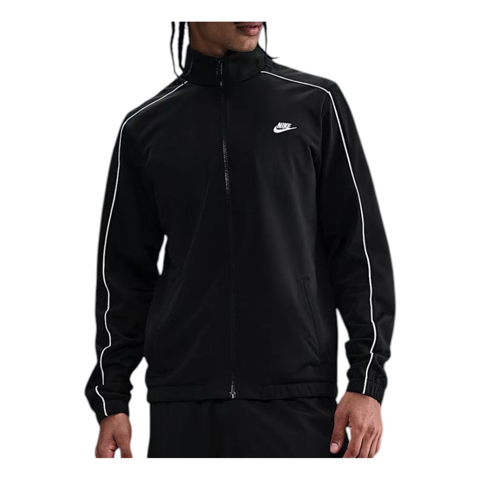 Nike Sportswear Club Poly-Knit Tracksuit Jacket 'Black' HV1444-010