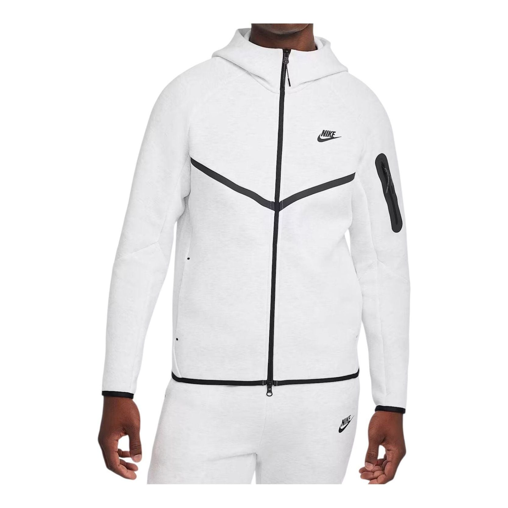 Nike Tech Fleece Windrunner Full-Zip Jacket 'Birch Heather Black' HV0949-051