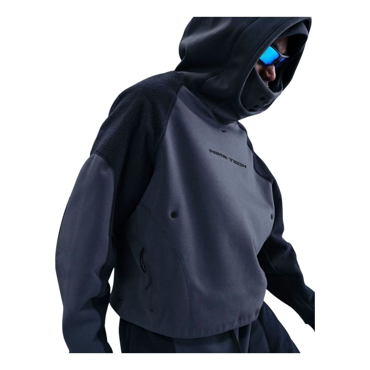 Nike Tech Boreas Oversized Hoodie 'Thunder Blue Obsidian Black' IB3363-437