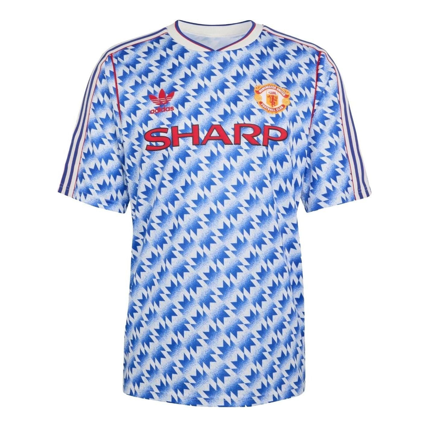adidas Manchester United Away Jersey 90 Asia Sizing 'Blue' JM5495