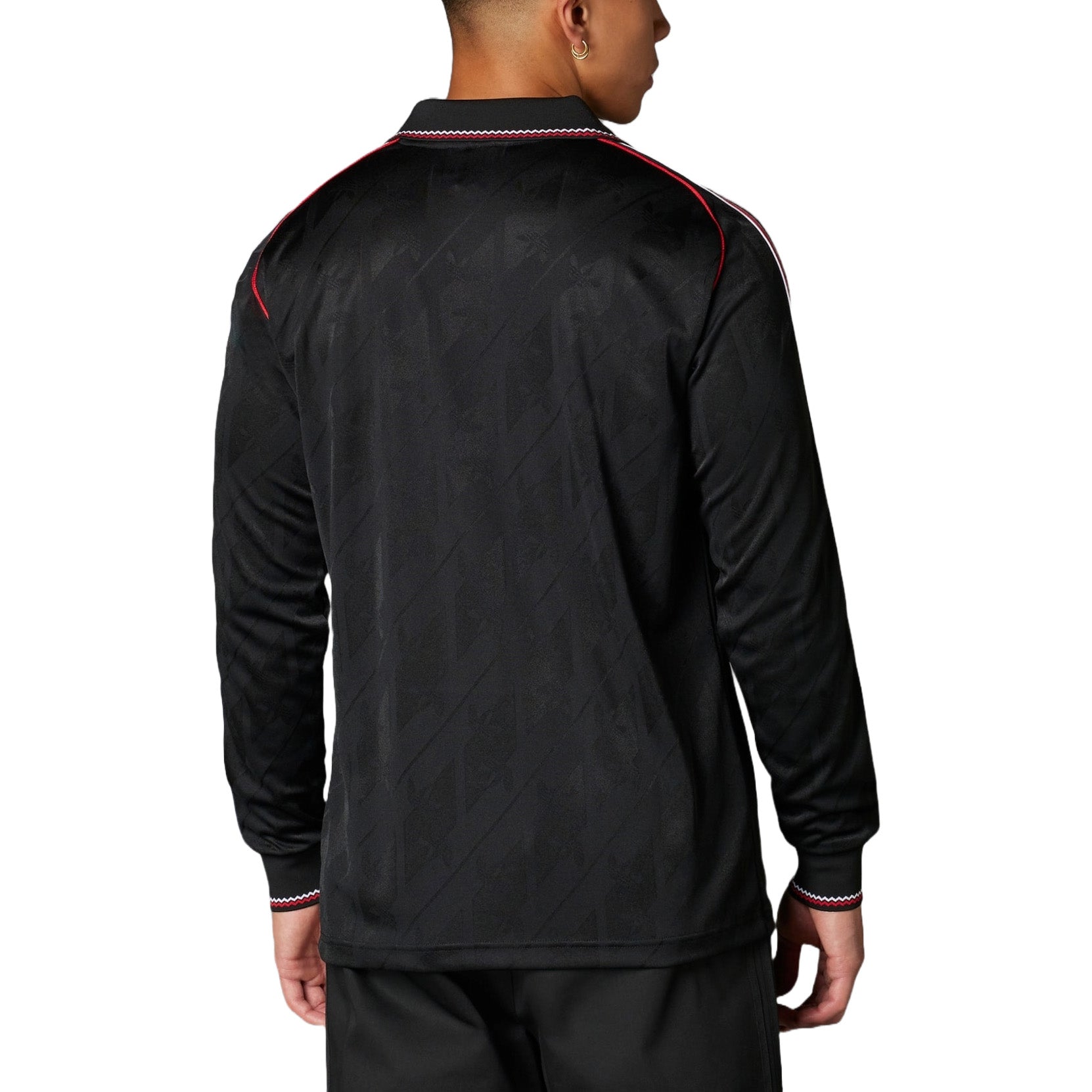 adidas Manchester United LFSTLR Jersey Asia Sizing 'Black Red' IS6522
