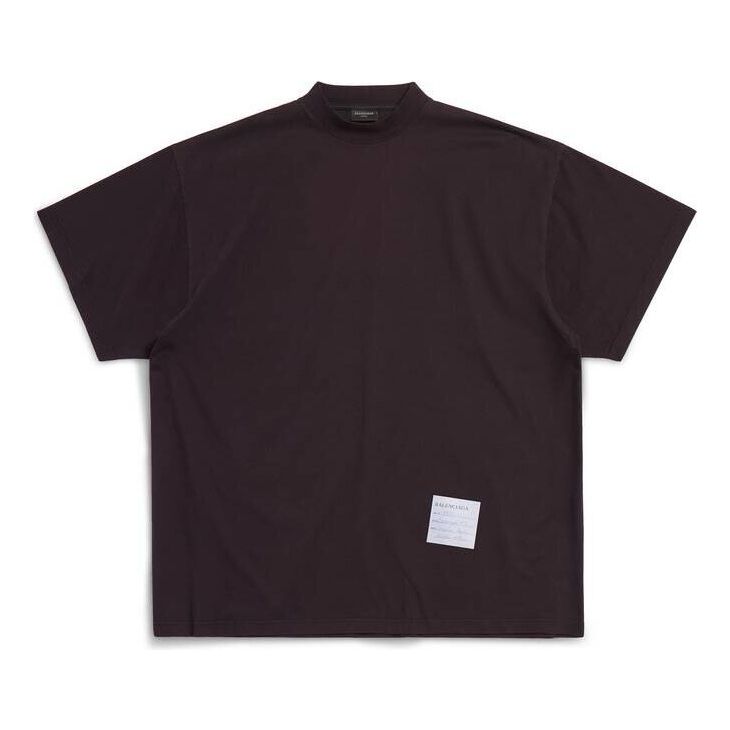 Balenciaga Sample Sticker T-Shirt Oversized 'Black' 739028TPVN41270