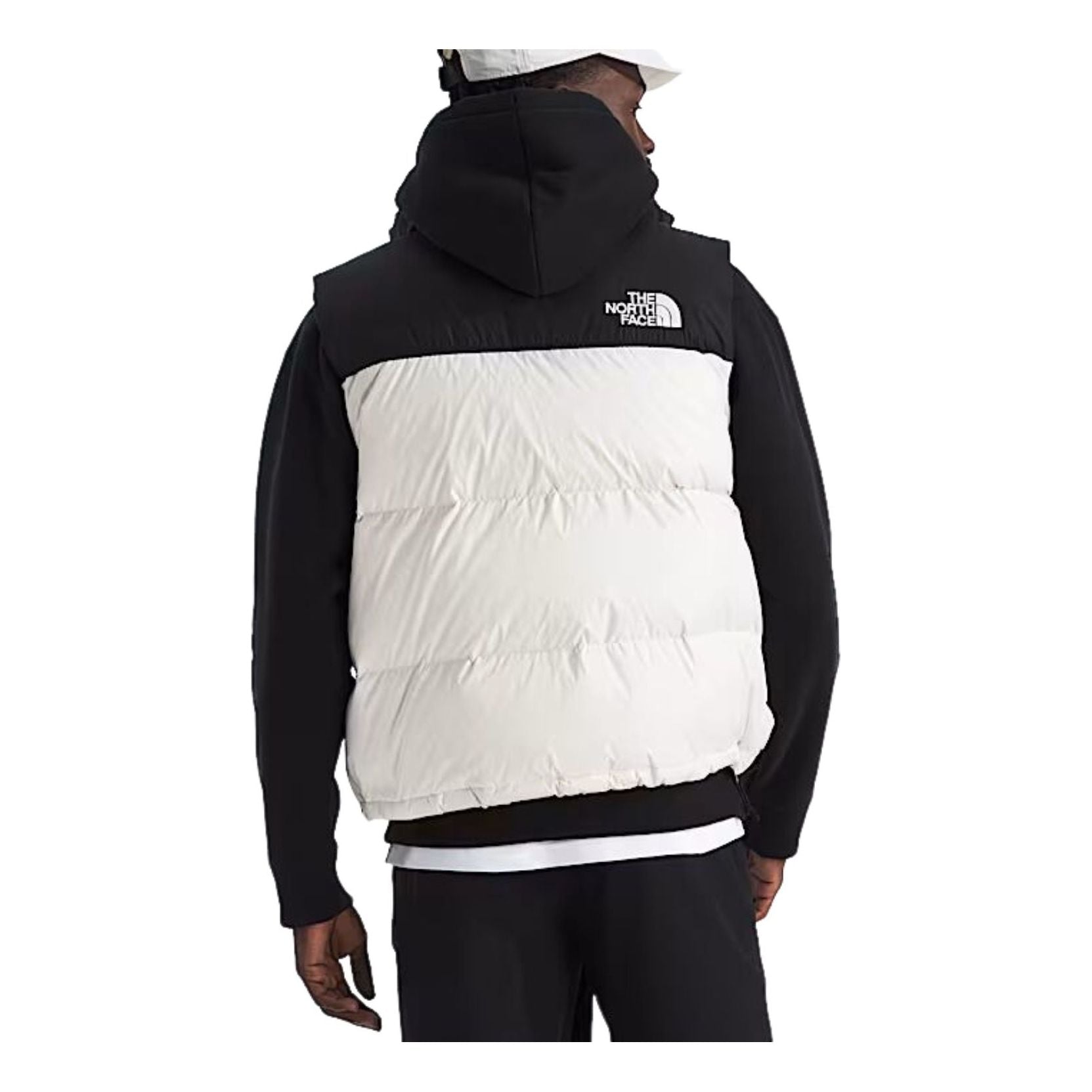 The North Face 1996 Retro Nuptse Vest 'White Dune TNF Black Recycled Down' NF0A3JQQGOM