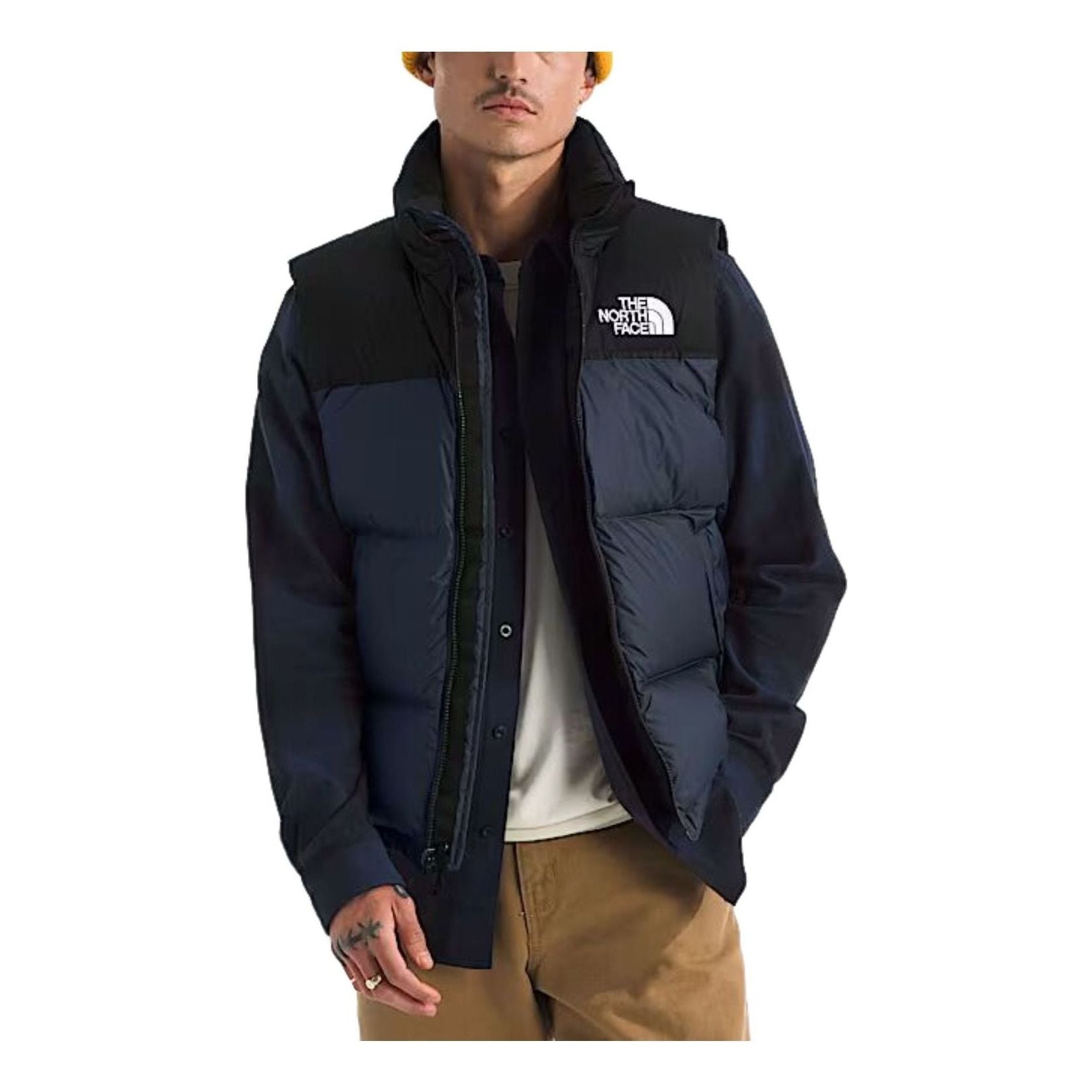 The North Face 1996 Retro Nuptse Vest 'Summit Navy TNF Black Recycled Down' NF0A3JQQGOB