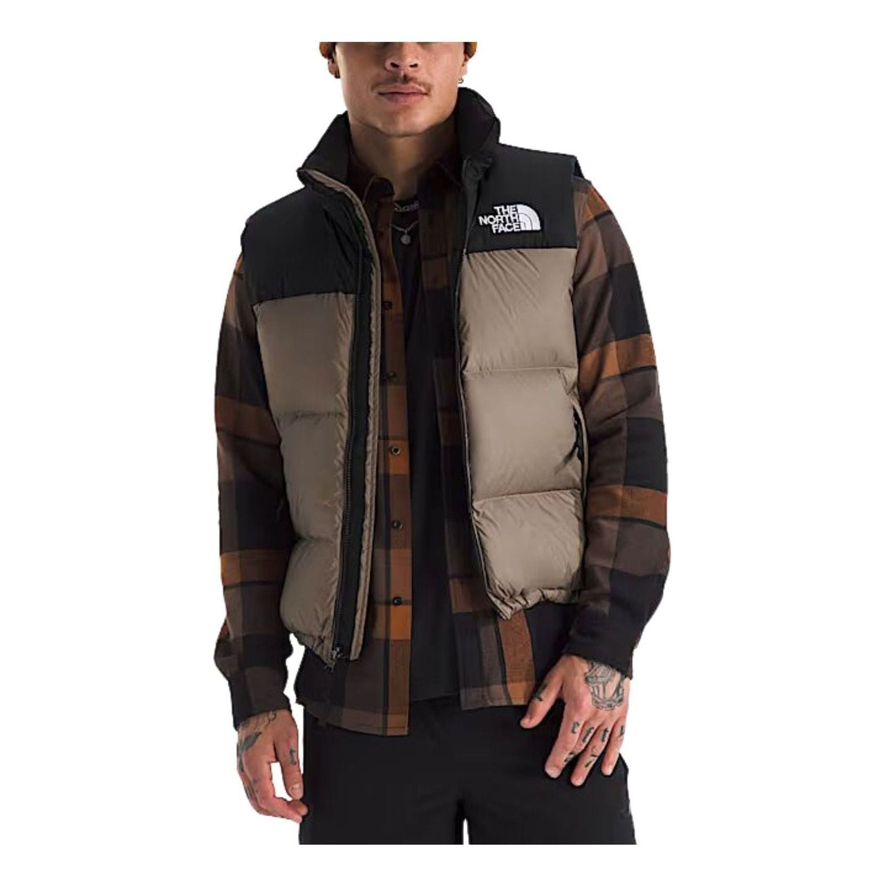 The North Face 1996 Retro Nuptse Vest 'Mocha Brown TNF Black' NF0A3JQQDHL