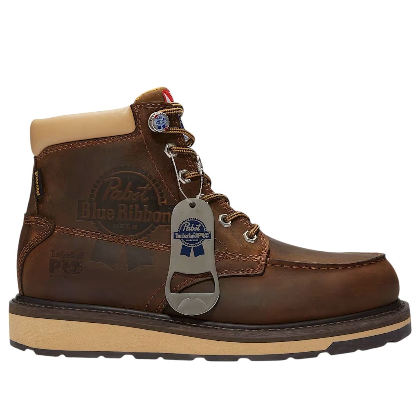 Timberland PRO x Pabst Blue Ribbon Gridworks 6" Soft Toe Waterproof Work Boot 'Brown Full-Grain' TB0A64KK-EM4