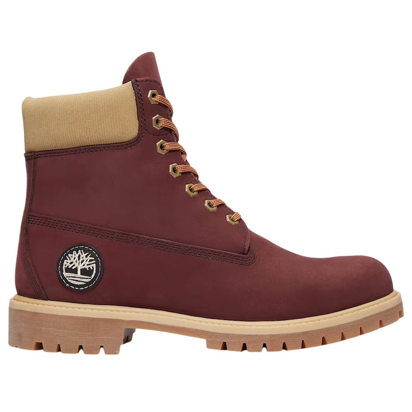 Timberland 6 Inch Premium Waterproof Boot 'Burgundy Beige Nubuck' TB0A2P6WEQ3