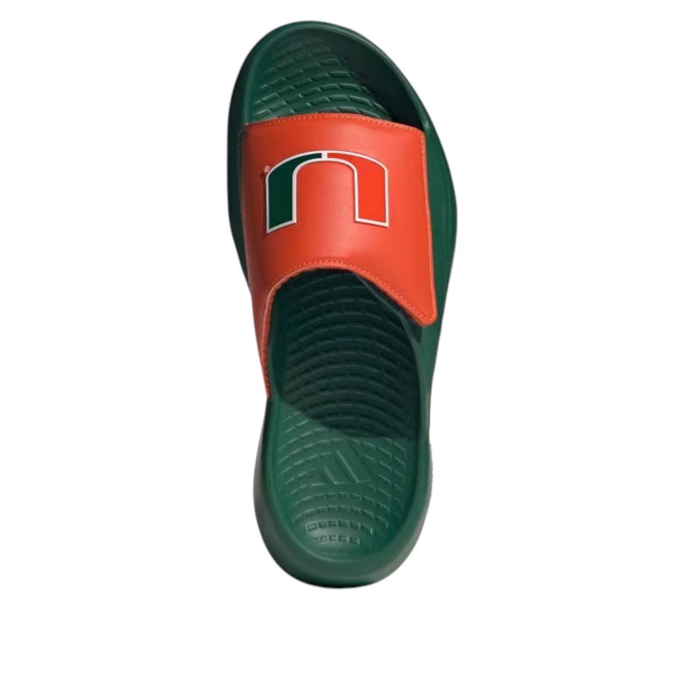 adidas x NCAA Lightblaze Slide Asia Sizing 'Miami Hurricanes' IH7117