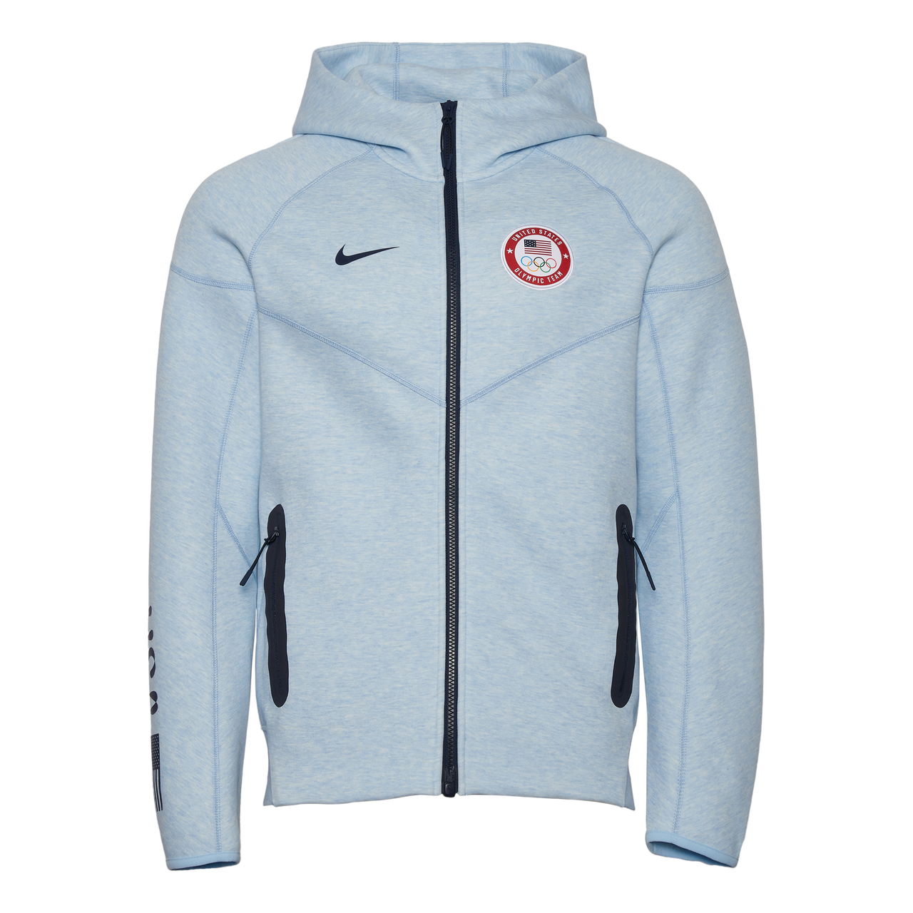 Nike Team USA Tech Fleece Windrunner Full-Zip Hoodie 'Celestine Blue' FN1208-441